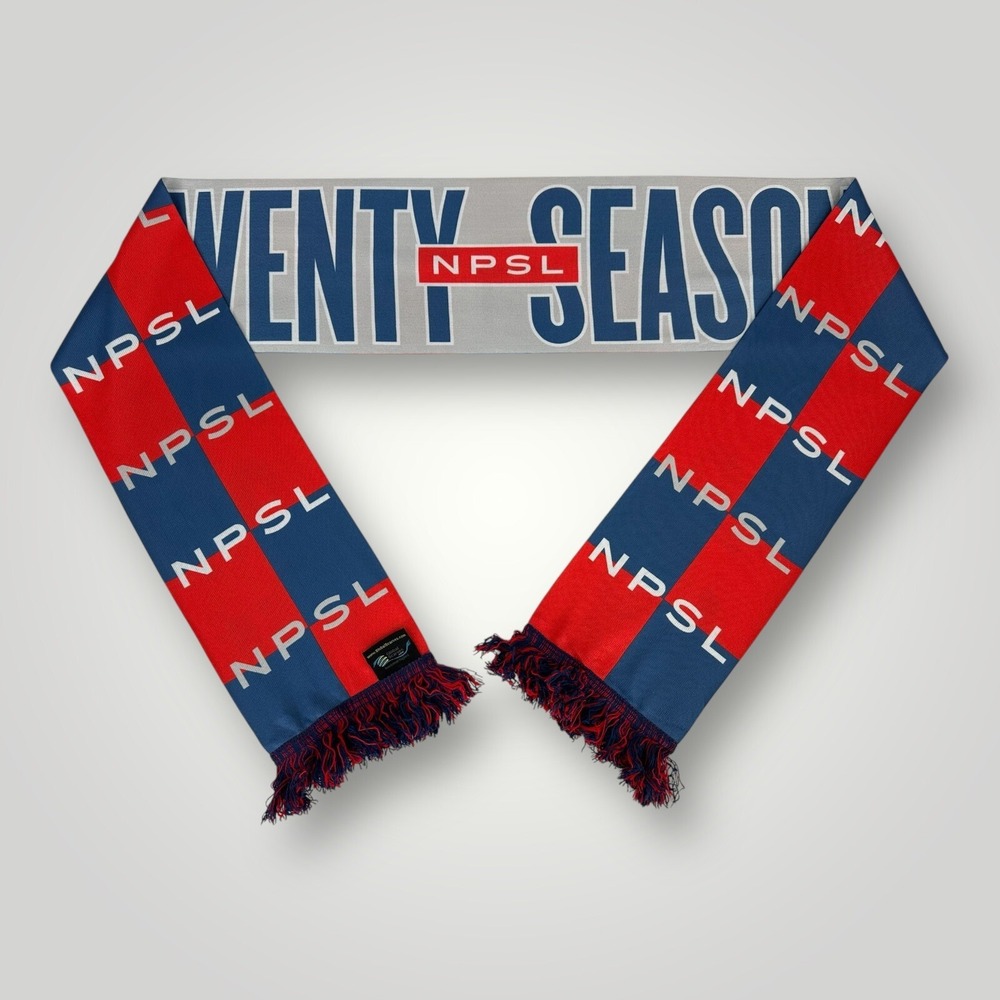 NPSL Twenty Seasons Scarf (National Premier Soccer League) 6.25"x 66" 20 Seasons